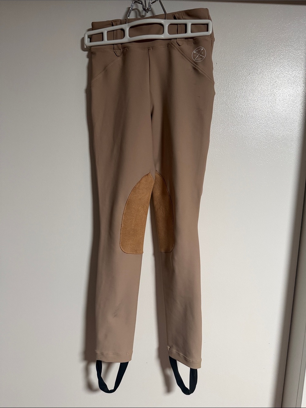 Kids Tan Riding Breeches/Jodphurs with Stirrup Straps